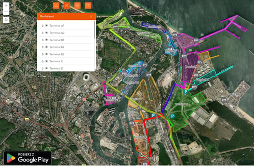 Terminals, gates, port of gdansk